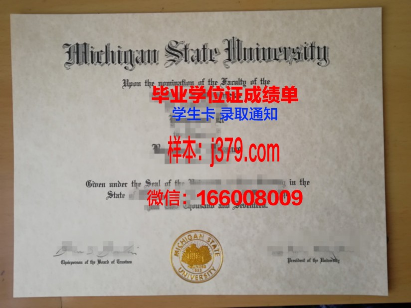 密歇根州立大学毕业证书模板(密歇根州立大学本科申请条件)