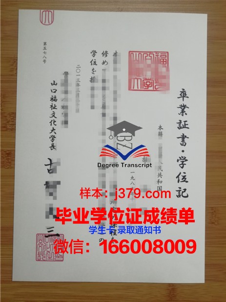 山口大毕业证成绩单：揭开日本高等教育的一角