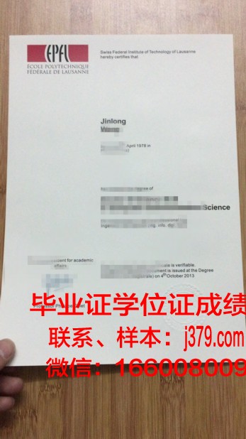 洛桑联邦理工大学毕业证定制：传承与创新的艺术结晶